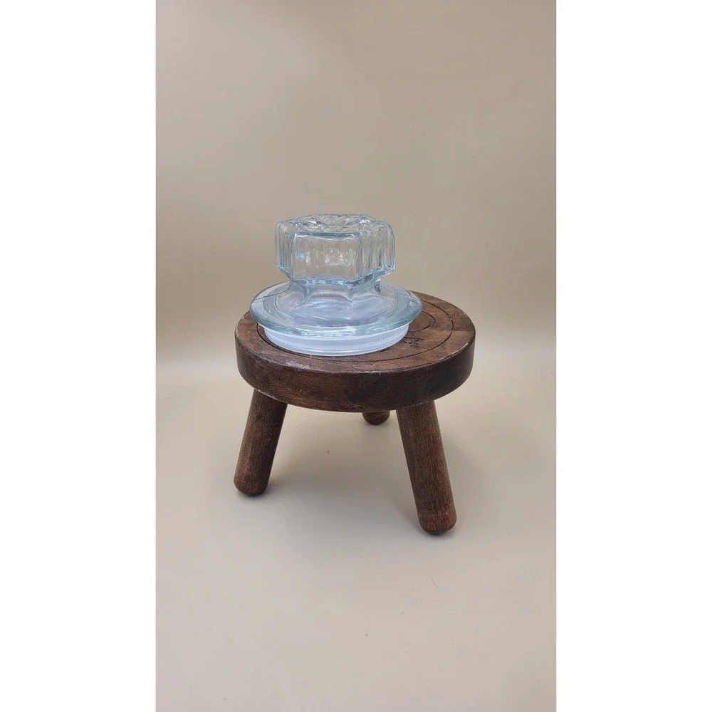 Vintage‎ Koezes Clear Glass Canister Apothecary Candy Jar with Lid 7